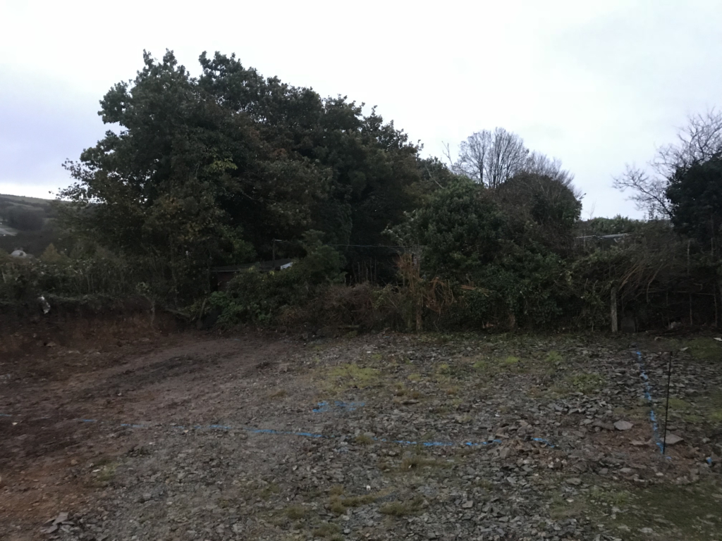 Site Clearance Callington for new garage