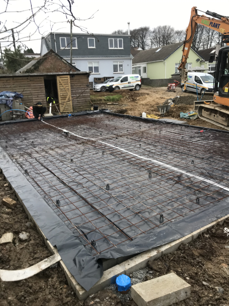 Garage Foundations Callington, Cornwall