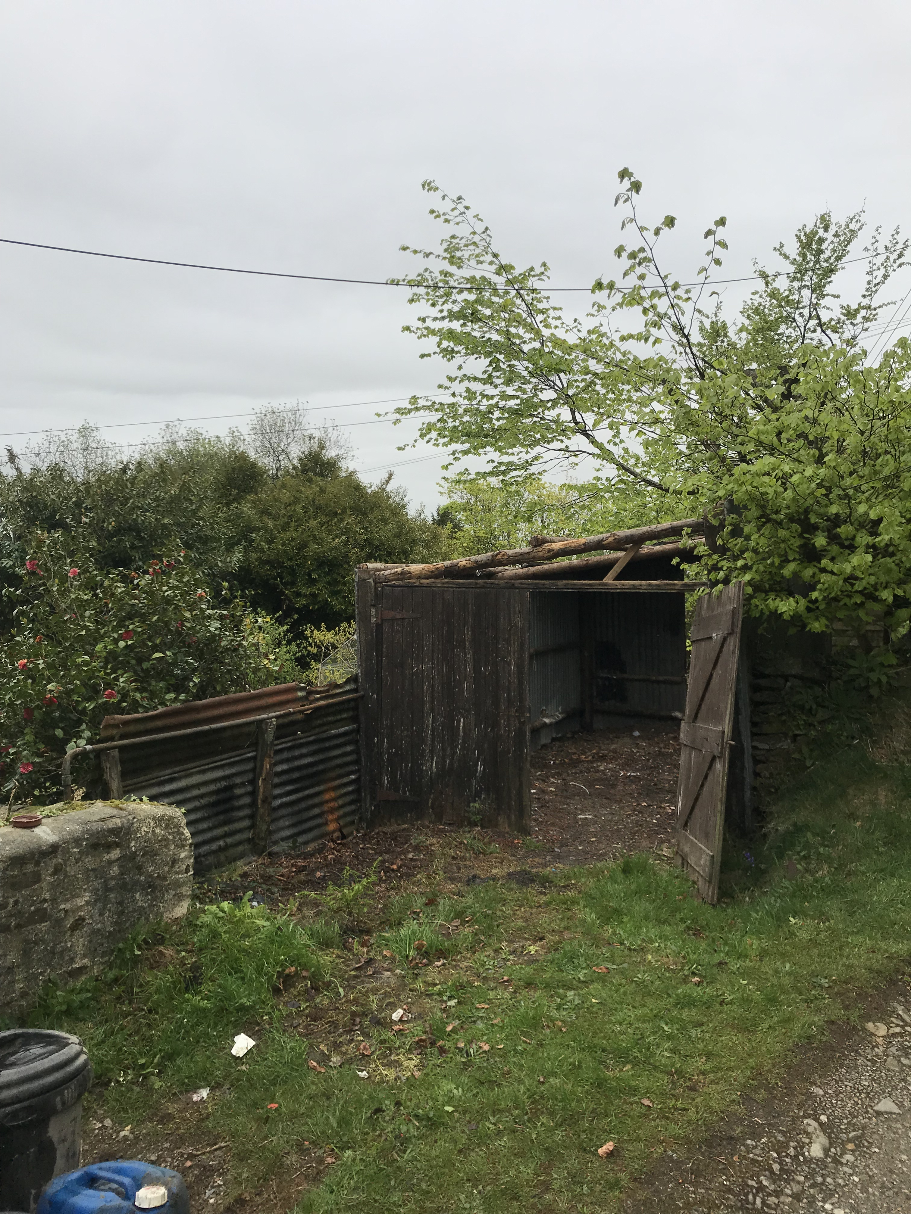 Demolition work in Callington, Cornwall