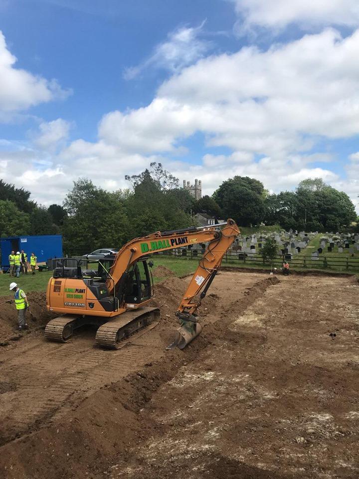 Hire digger owned groundworks company