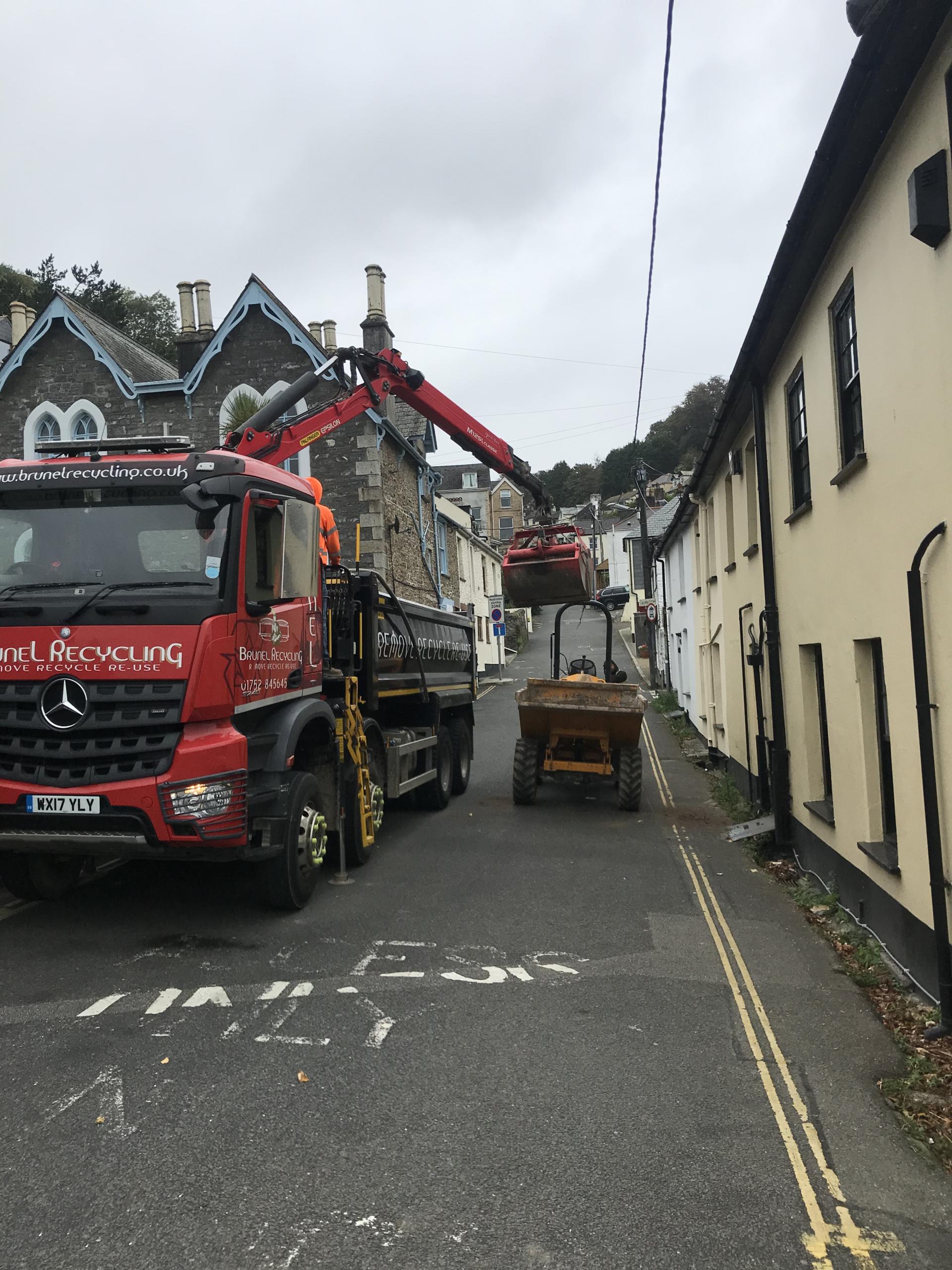 3tonne dumper groundworks contractor looe