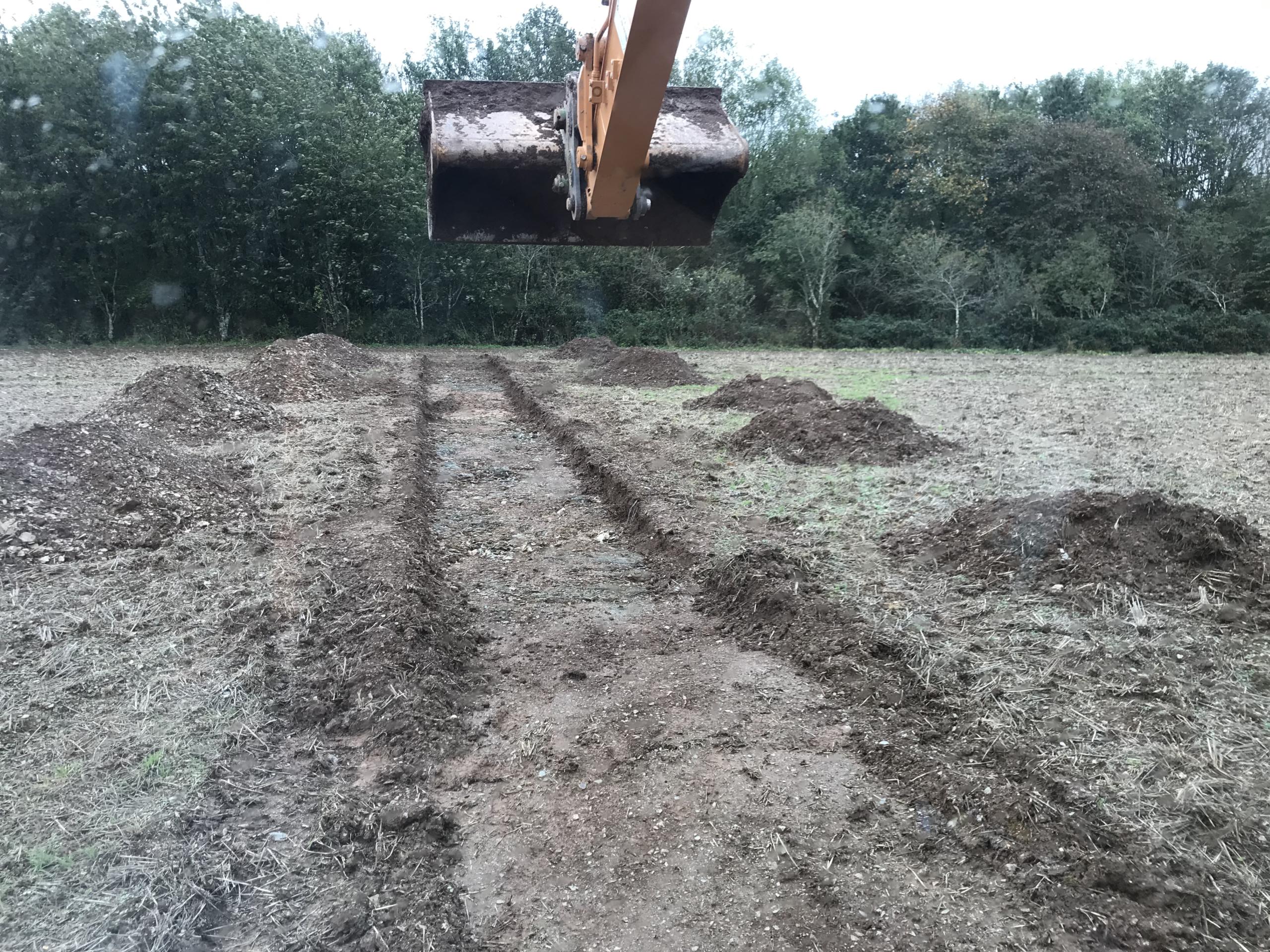 cornwall groundworks in farm area