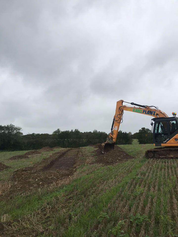 groundworks continued in farm area cornwall