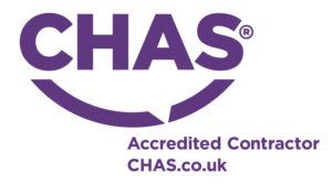 Logo and Name of CHAS, Accredited Contractor