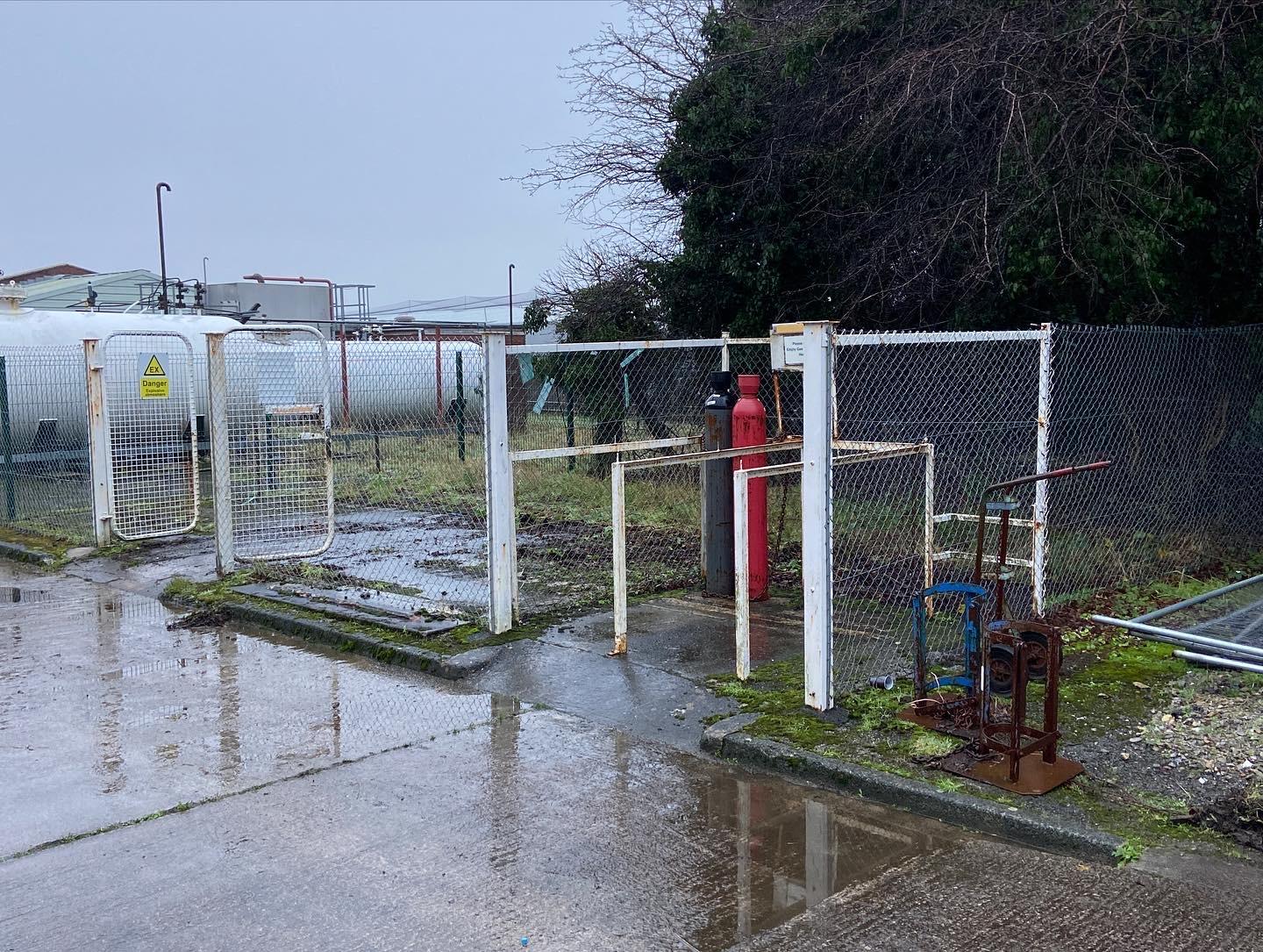 Gas Bottle Storage Compound Devon